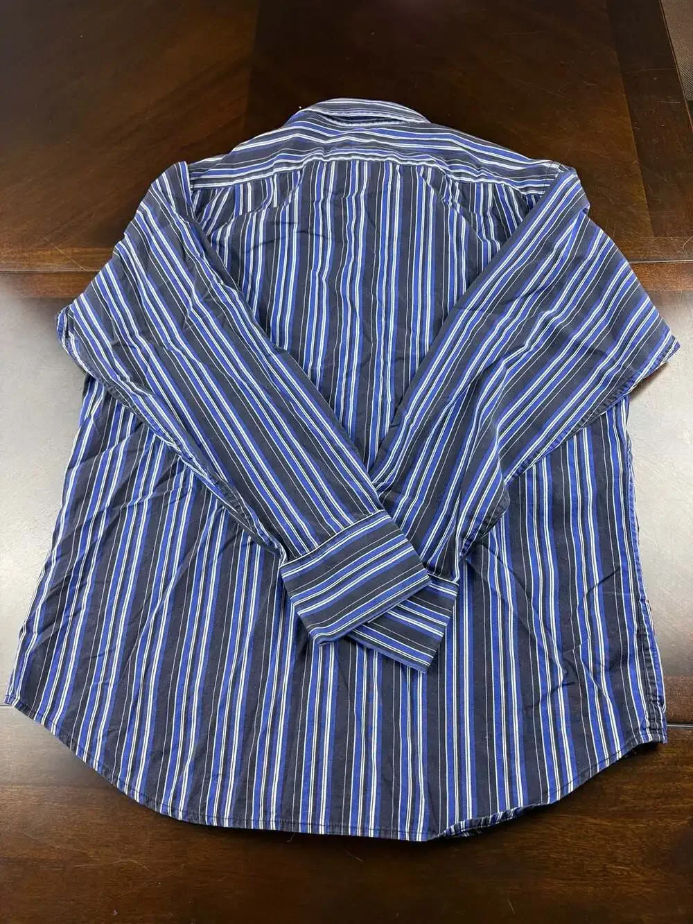 Banana Republic Men’s Medium Striped Long Sleeve Button Down Shirt 100% Cotton